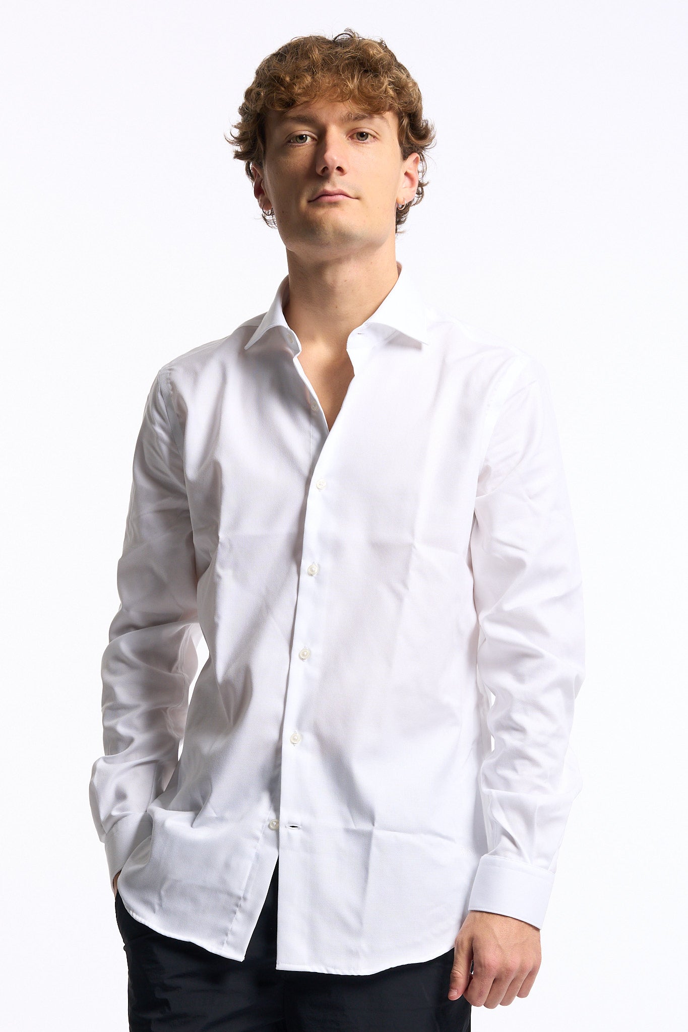 Fay Camicia Travel Cotone Bianco Uomo-1