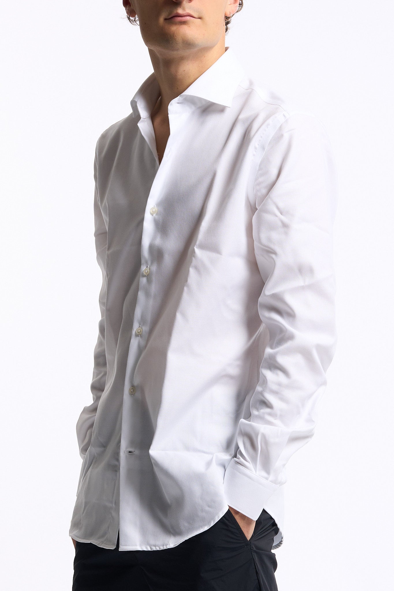 Fay Camicia Travel Cotone Bianco Uomo-4