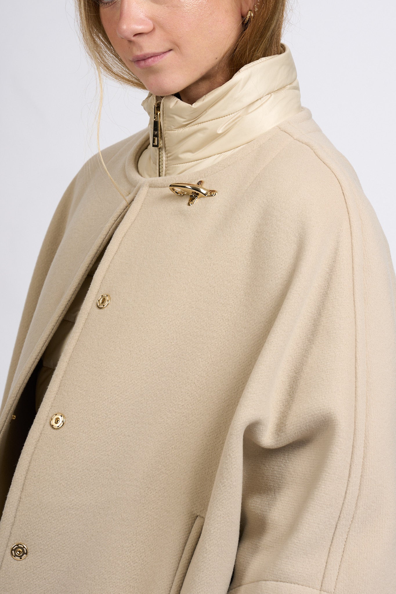 Fay Cappa 3 in 1 Avorio Donna-7