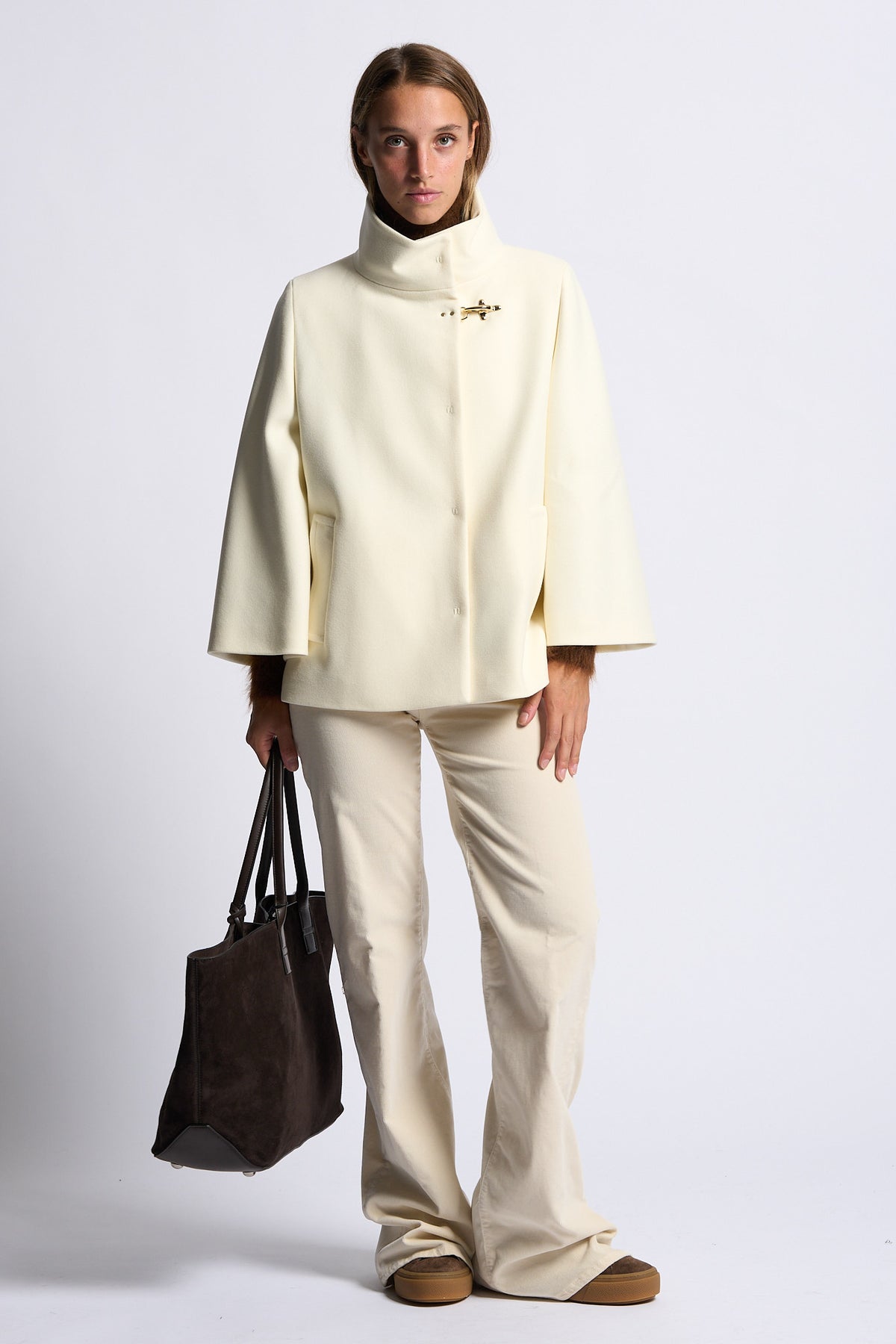 Fay Cappa Con Gancio Bianco Donna-2