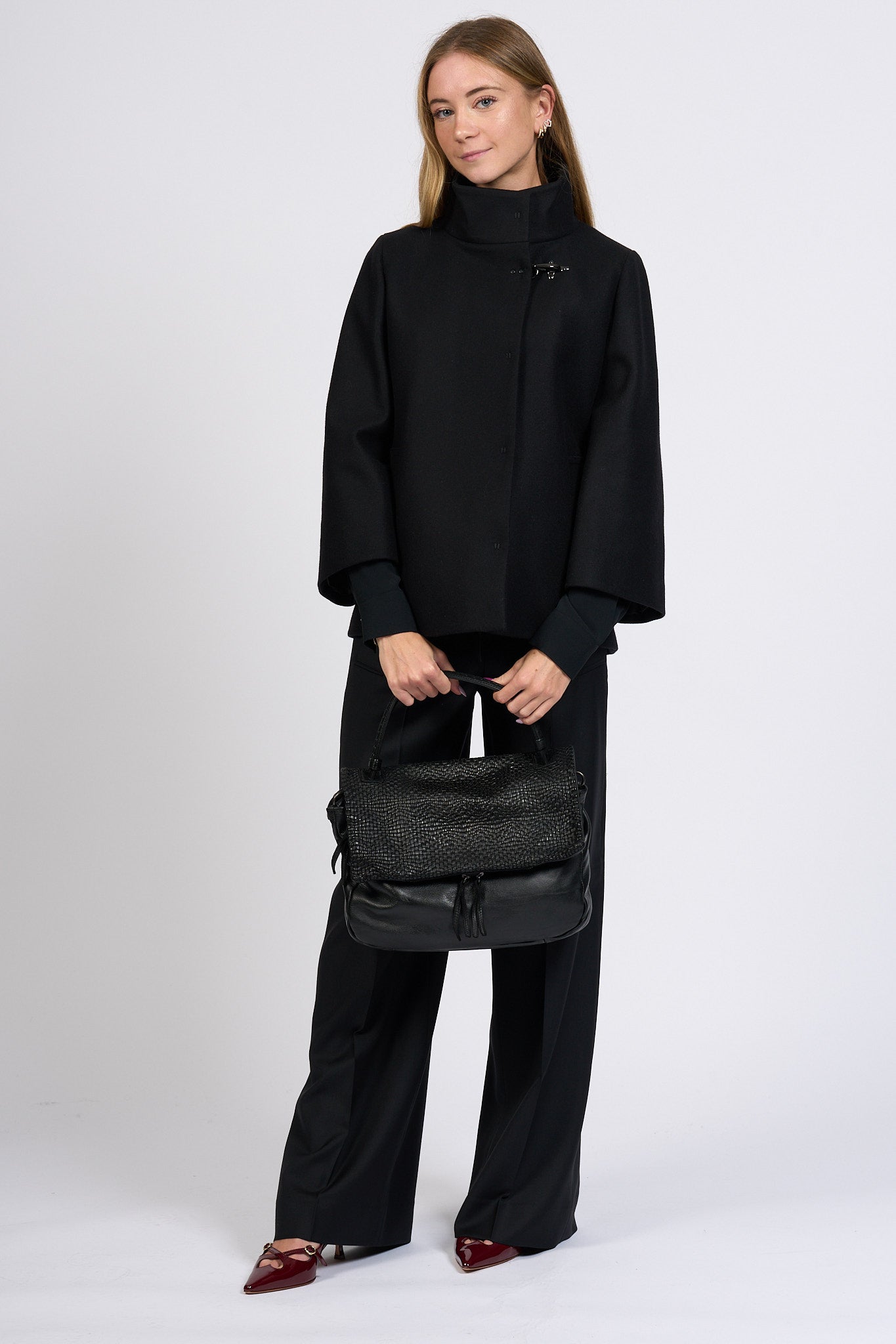 Fay Cappa Con Gancio Nero Donna-3