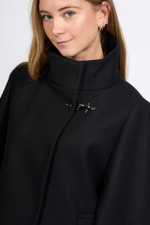 Fay Cappa Con Gancio Nero Donna-2