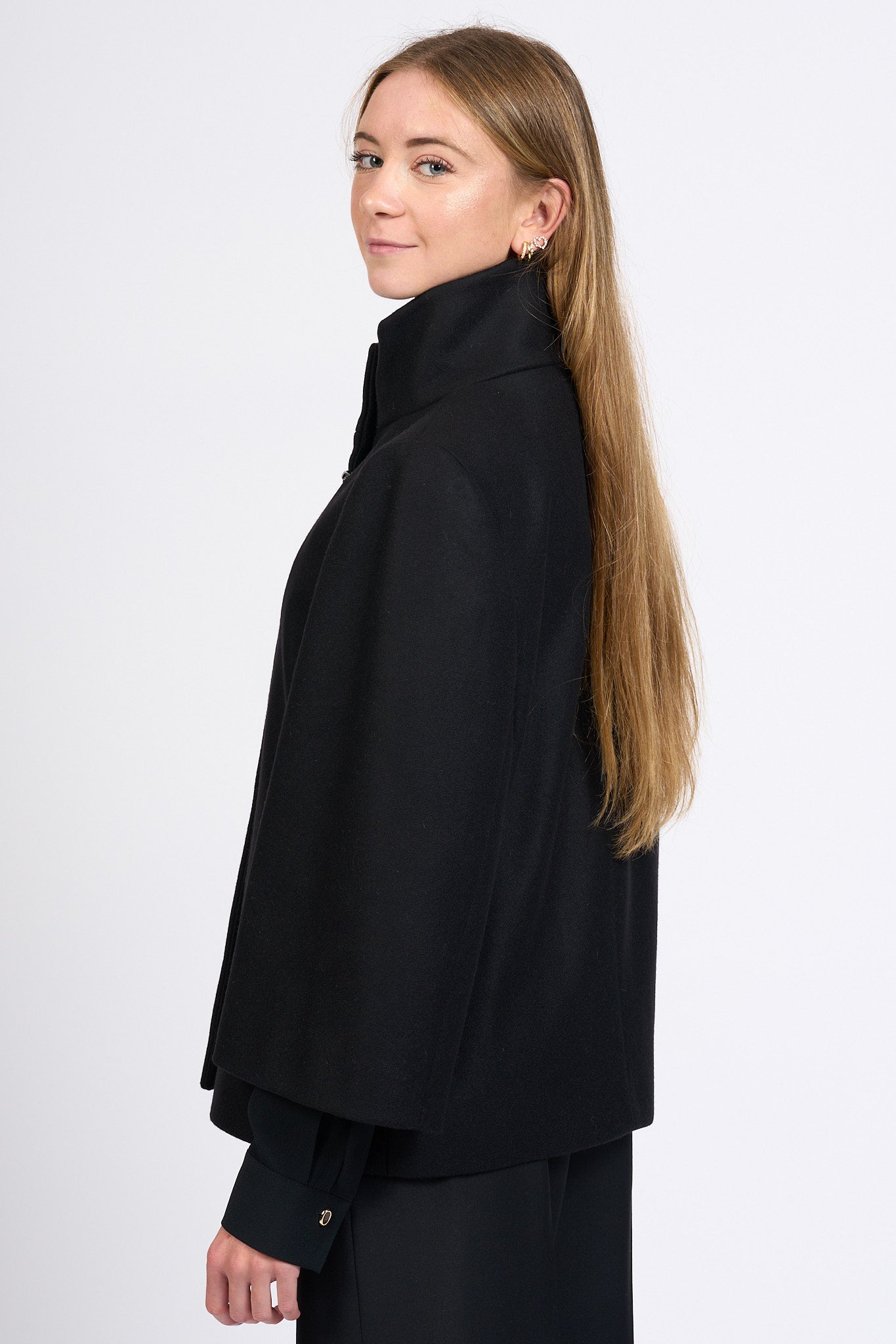 Fay Cappa Con Gancio Nero Donna-8