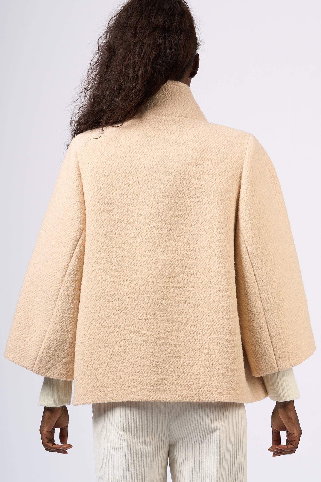 Fay Nude Wool Cape Women-7