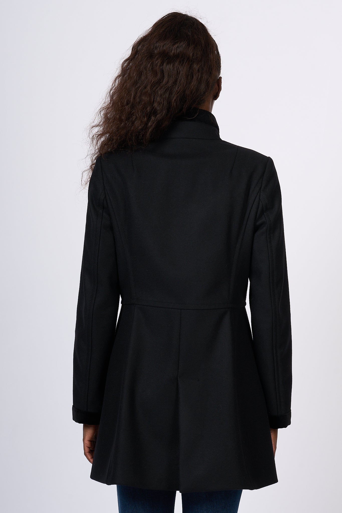 Fay Romantic Coat Black Women-4