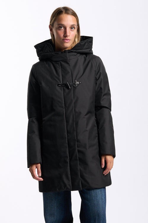 Fay Cappotto Tecnico Toggle Coat Nero Donna