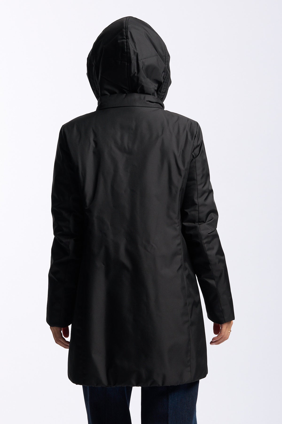 Fay Women's Black Technical Toggle Coat-6