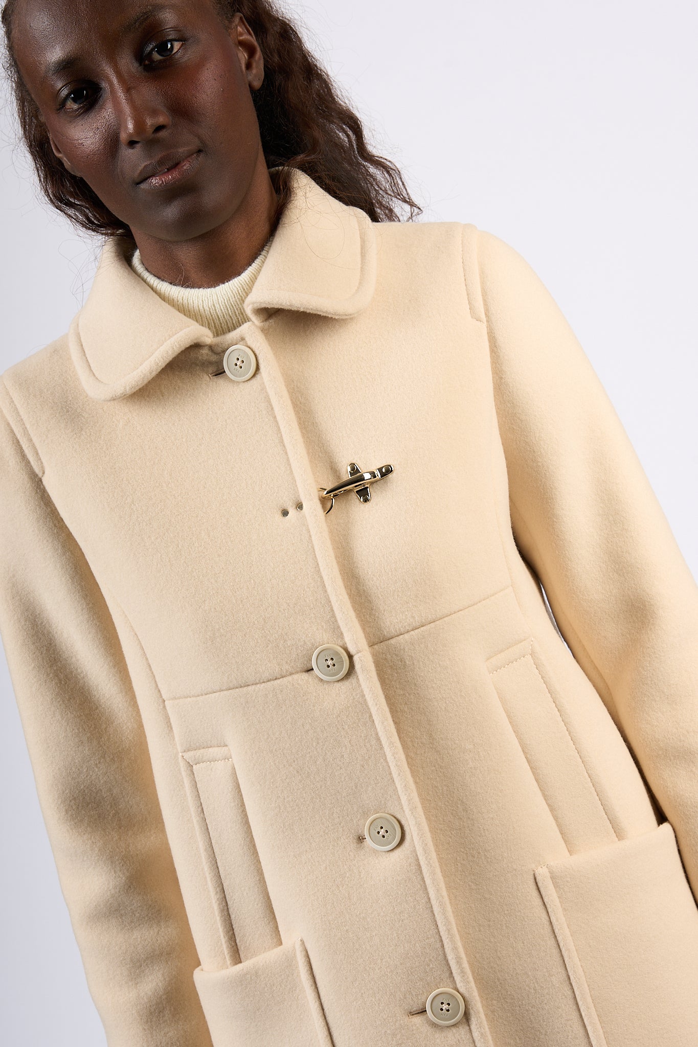 Fay Urban Baby Cream Coat Women-5