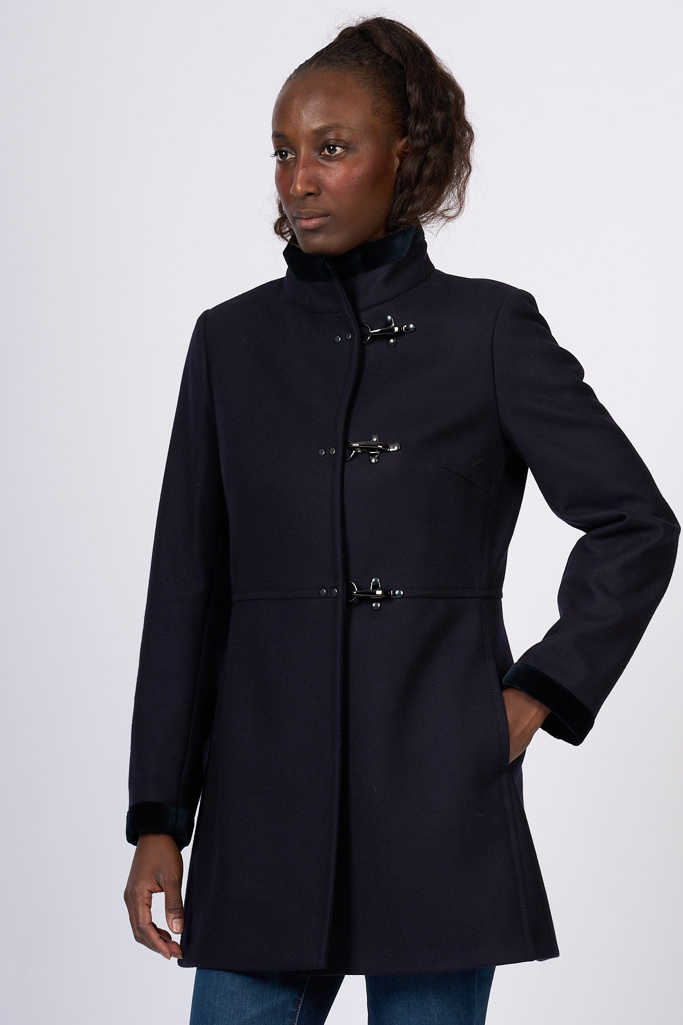 Fay Cappotto Virginia Coat Blu Donna-2