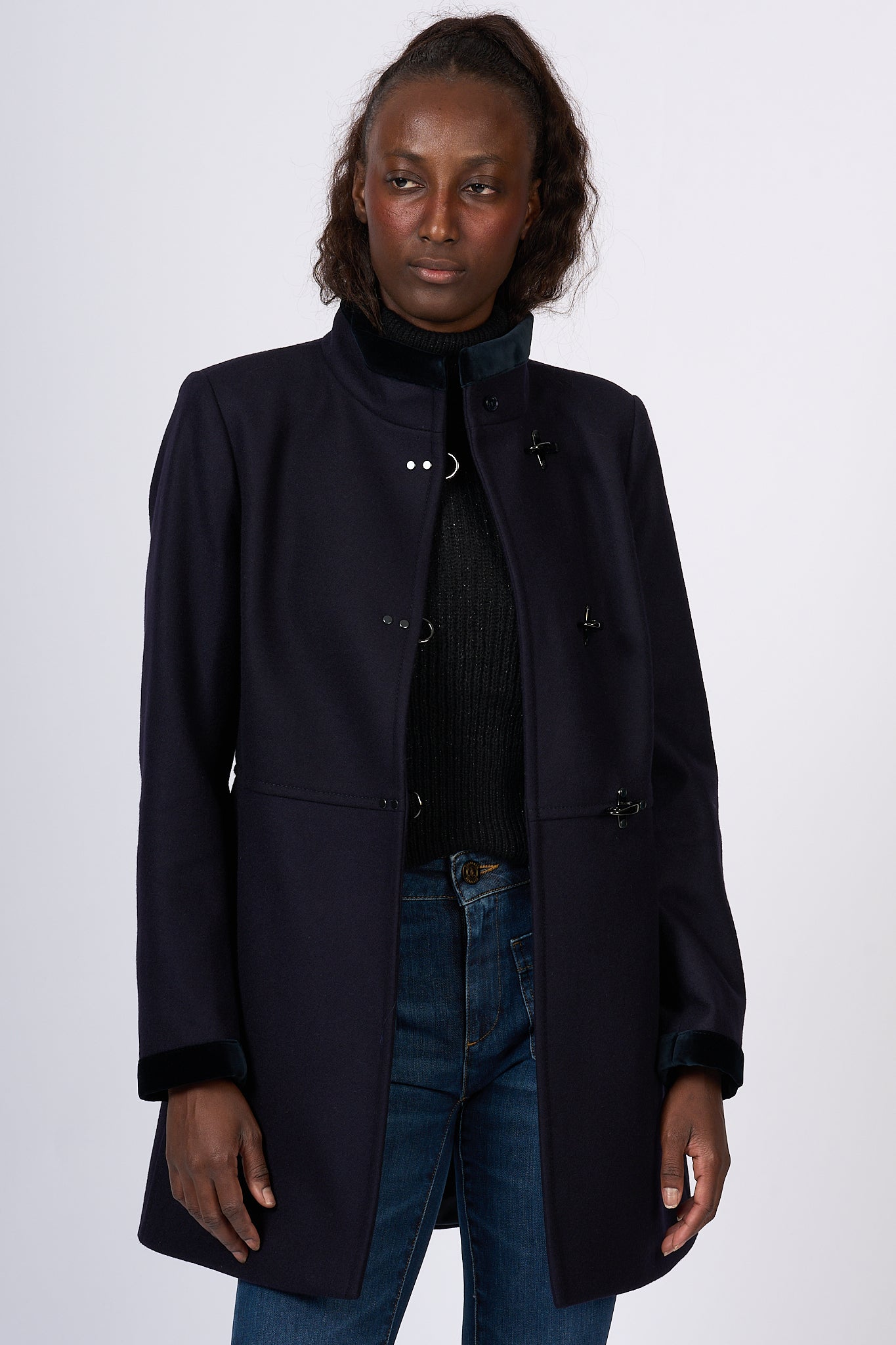 Cappotti Fay Saldi Fay Cappotto Virginia Coat Blu Donna Motta