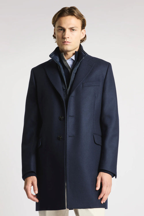 Fay Double Coat lana cachemire blu uomo NAM53531390GAHU802
