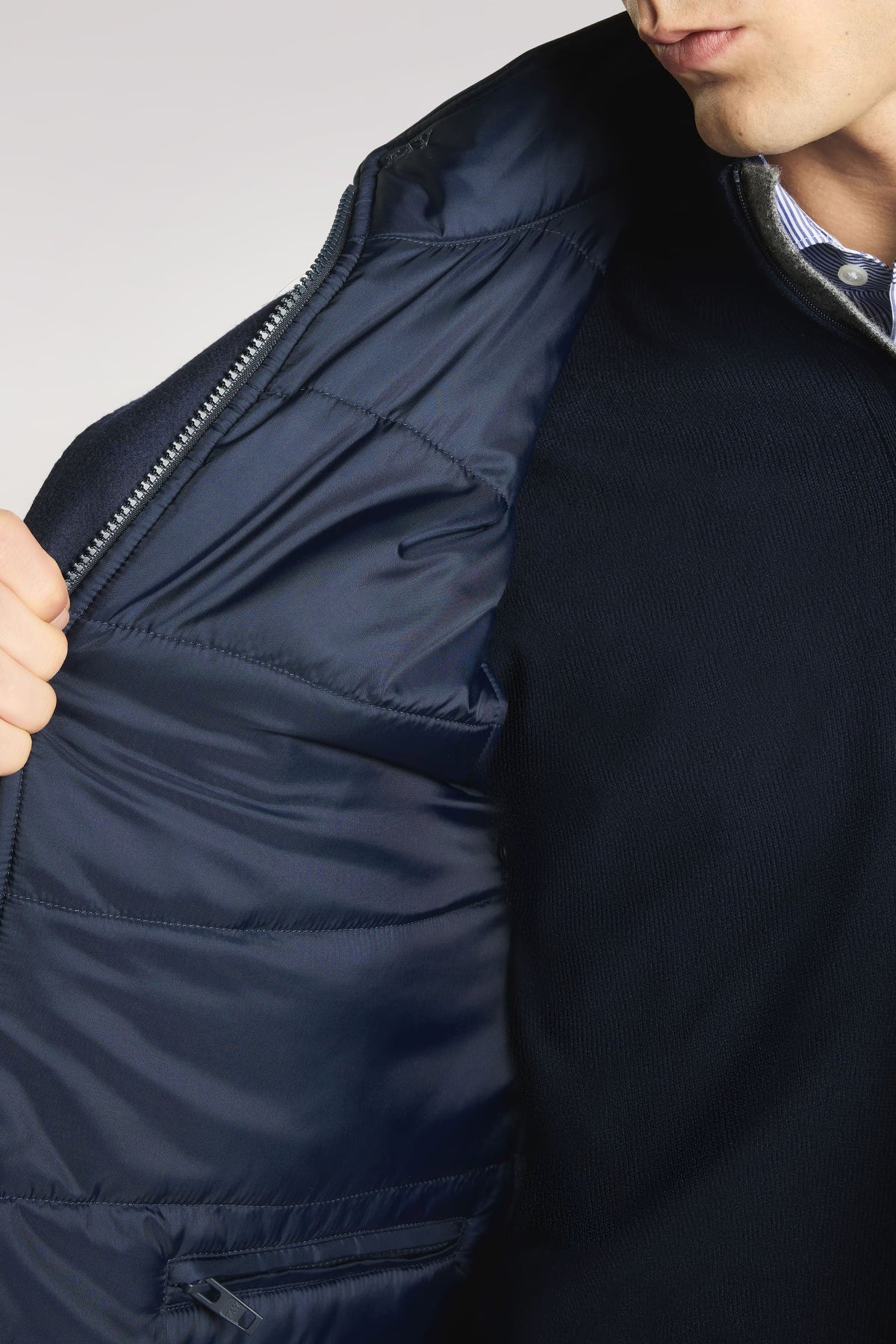 Fay Double Coat lana cachemire blu uomo NAM53531390GAHU802-7