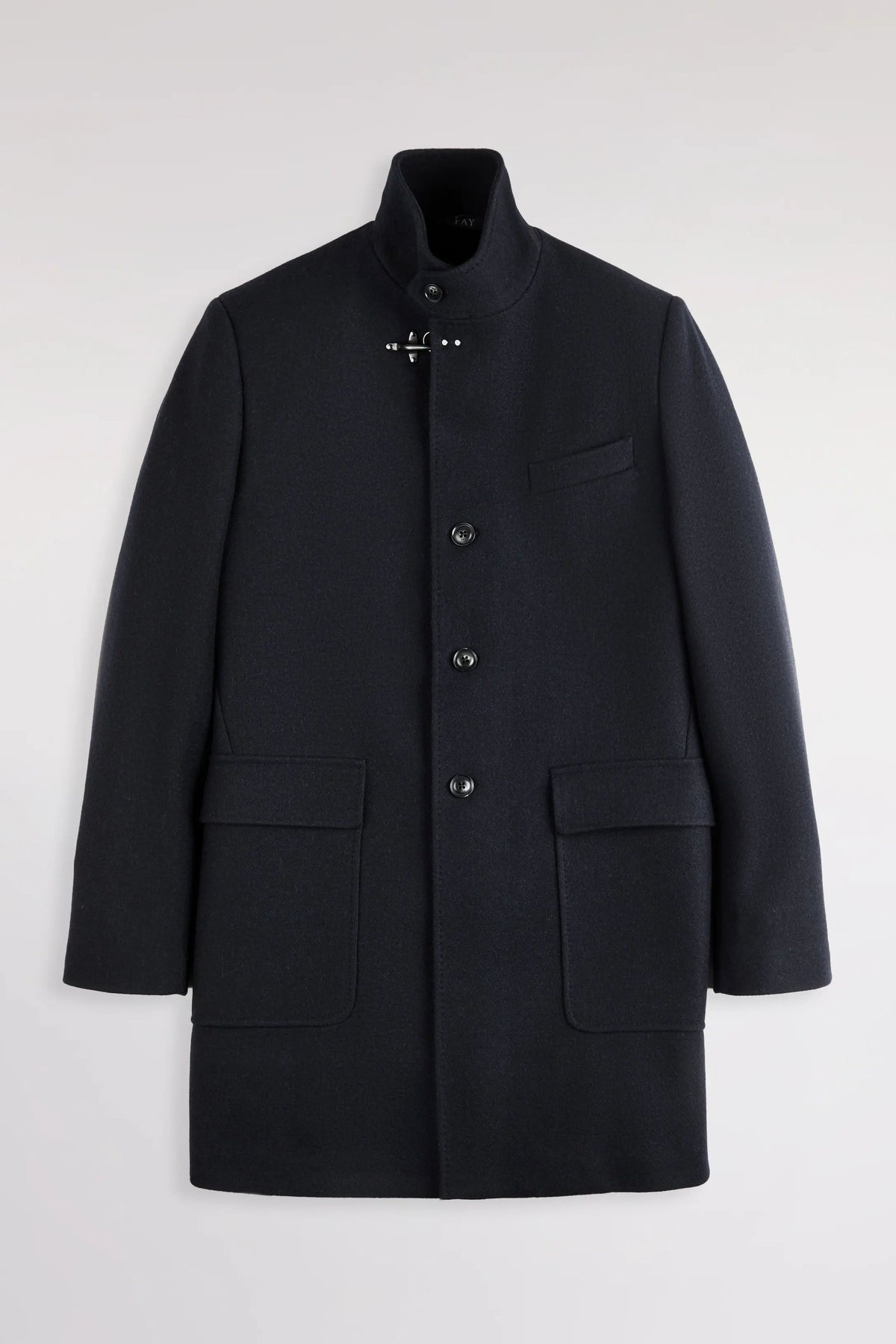 Fay Duty Coat Panno Uomo blu denim NAM54530250YOJU808-3