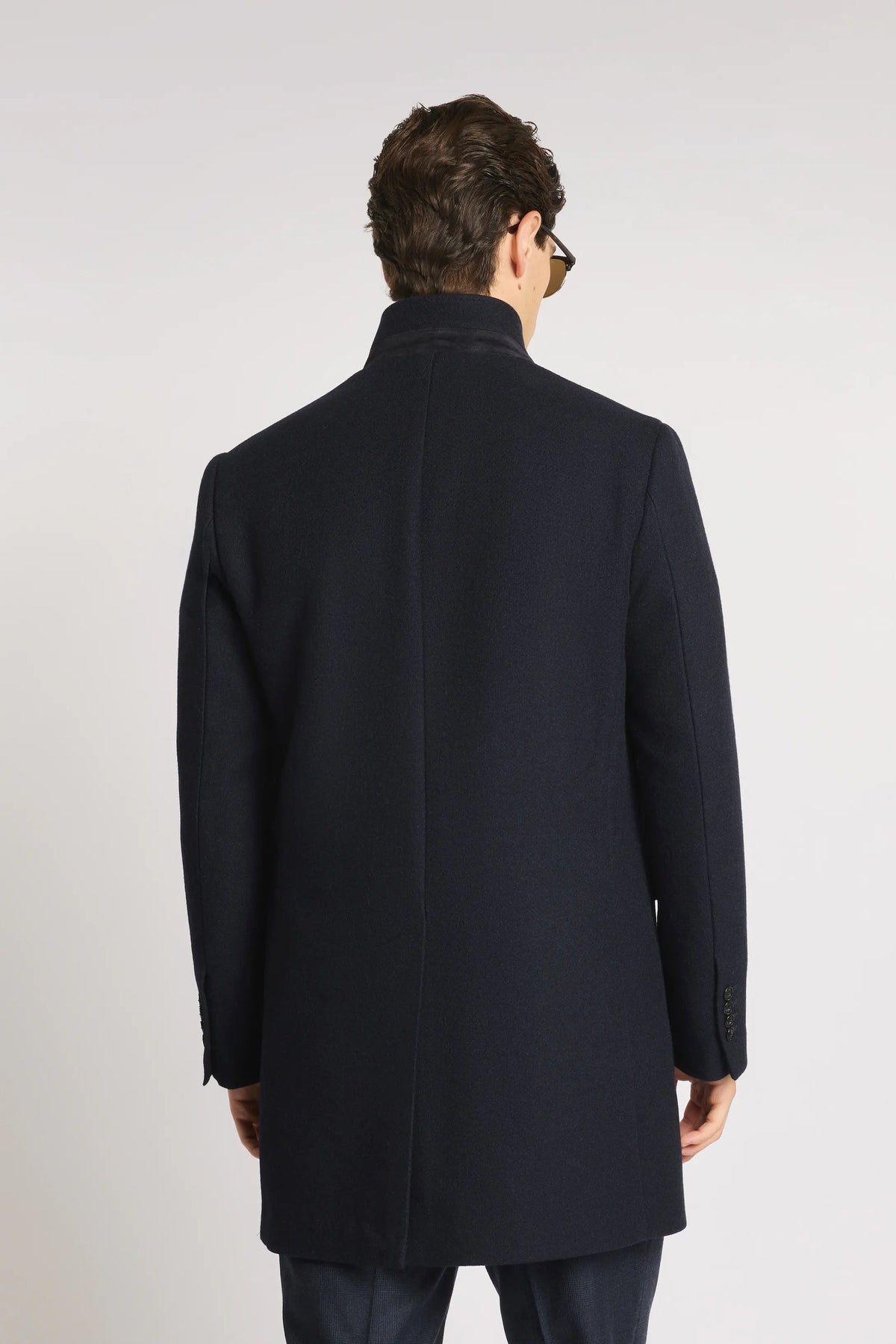 Fay Duty Coat Panno Uomo blu denim NAM54530250YOJU808-4