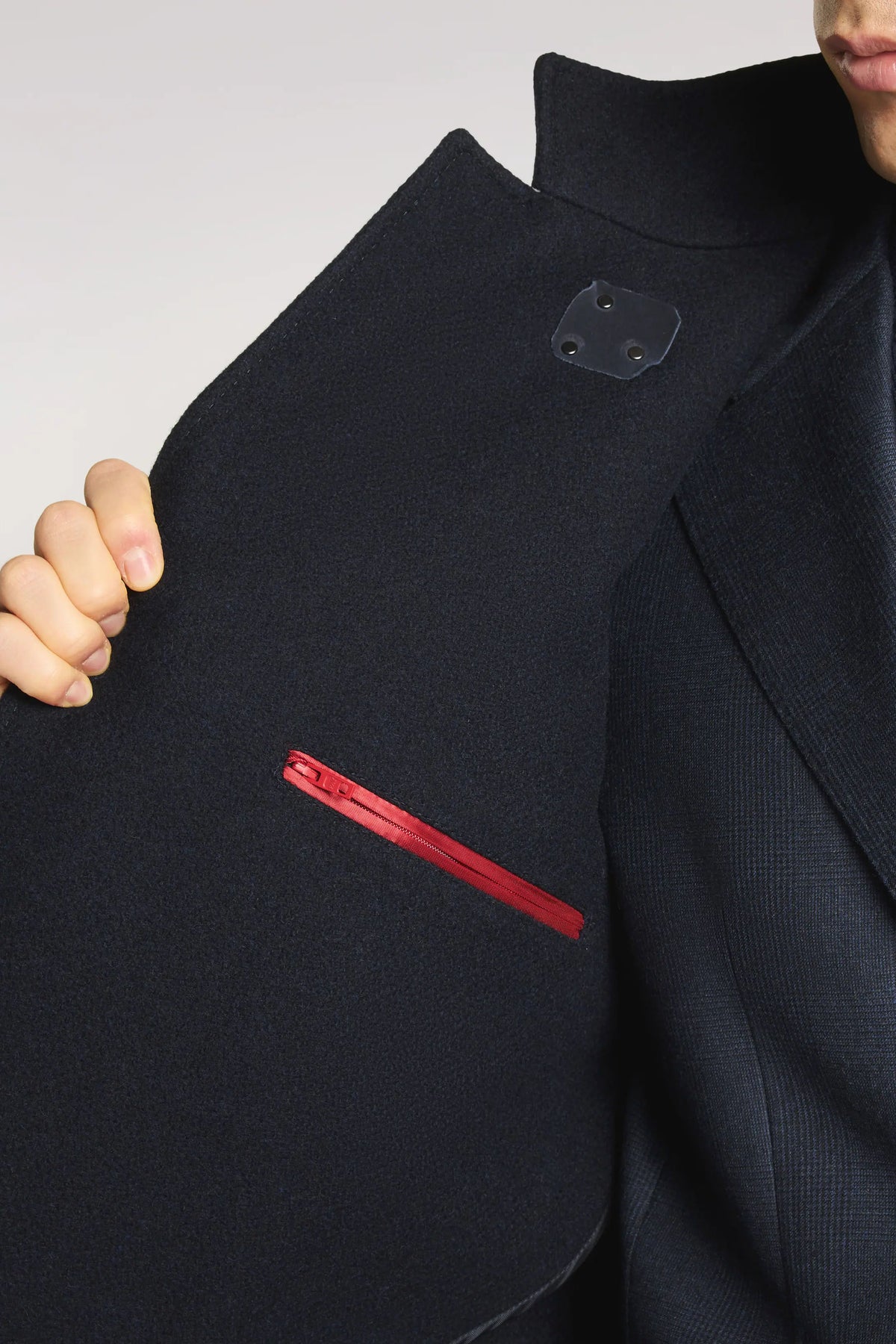 Fay Duty Coat Panno Uomo blu denim NAM54530250YOJU808-6
