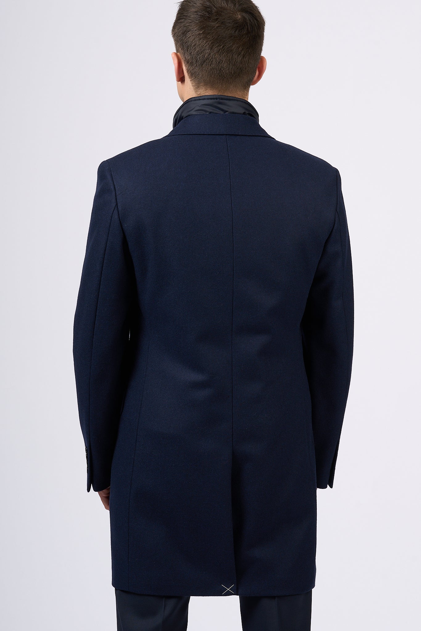 Fay Easy Double Coat Blu Uomo-4