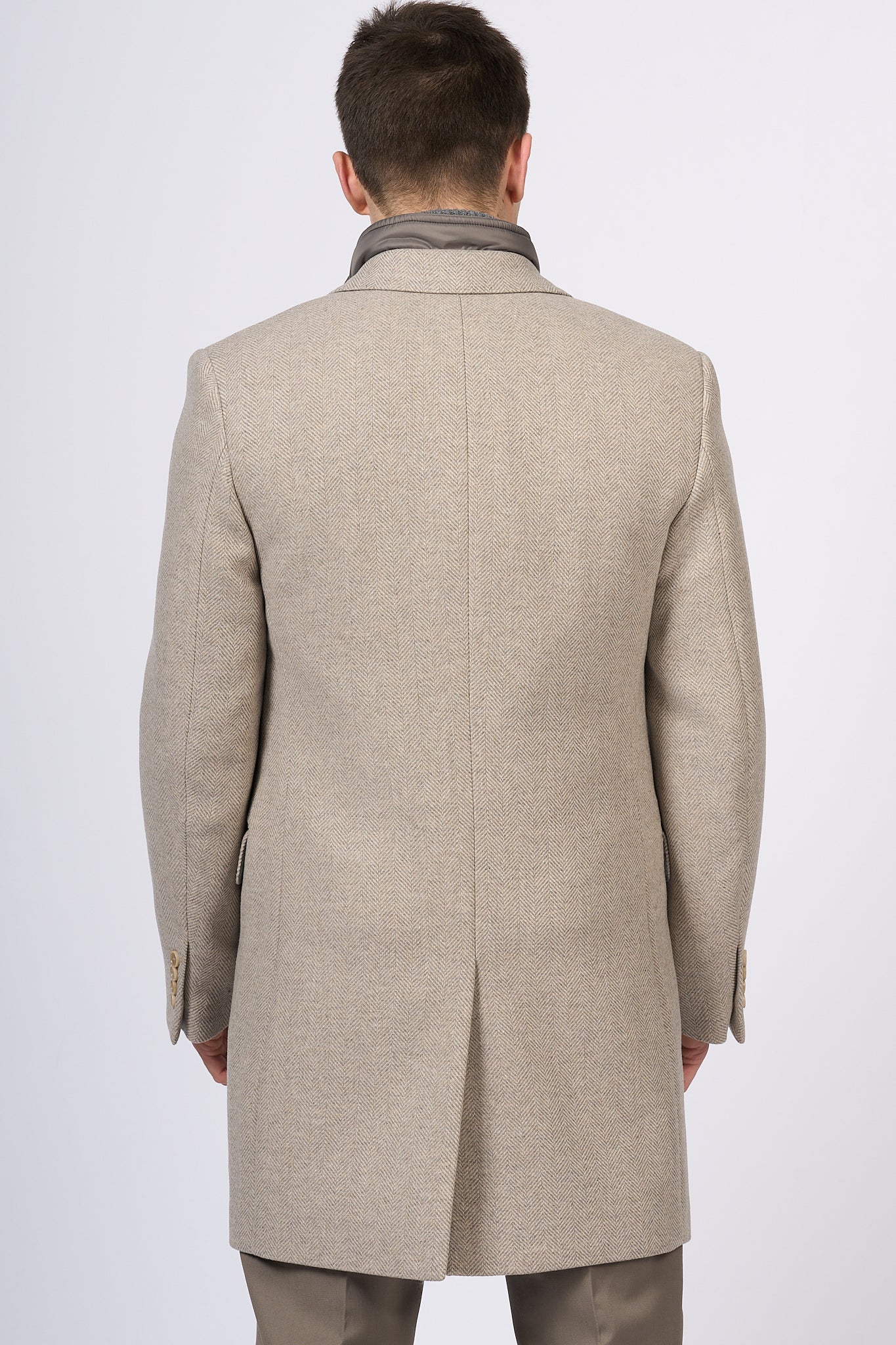 Fay Easy Double Coat Beige Uomo-4