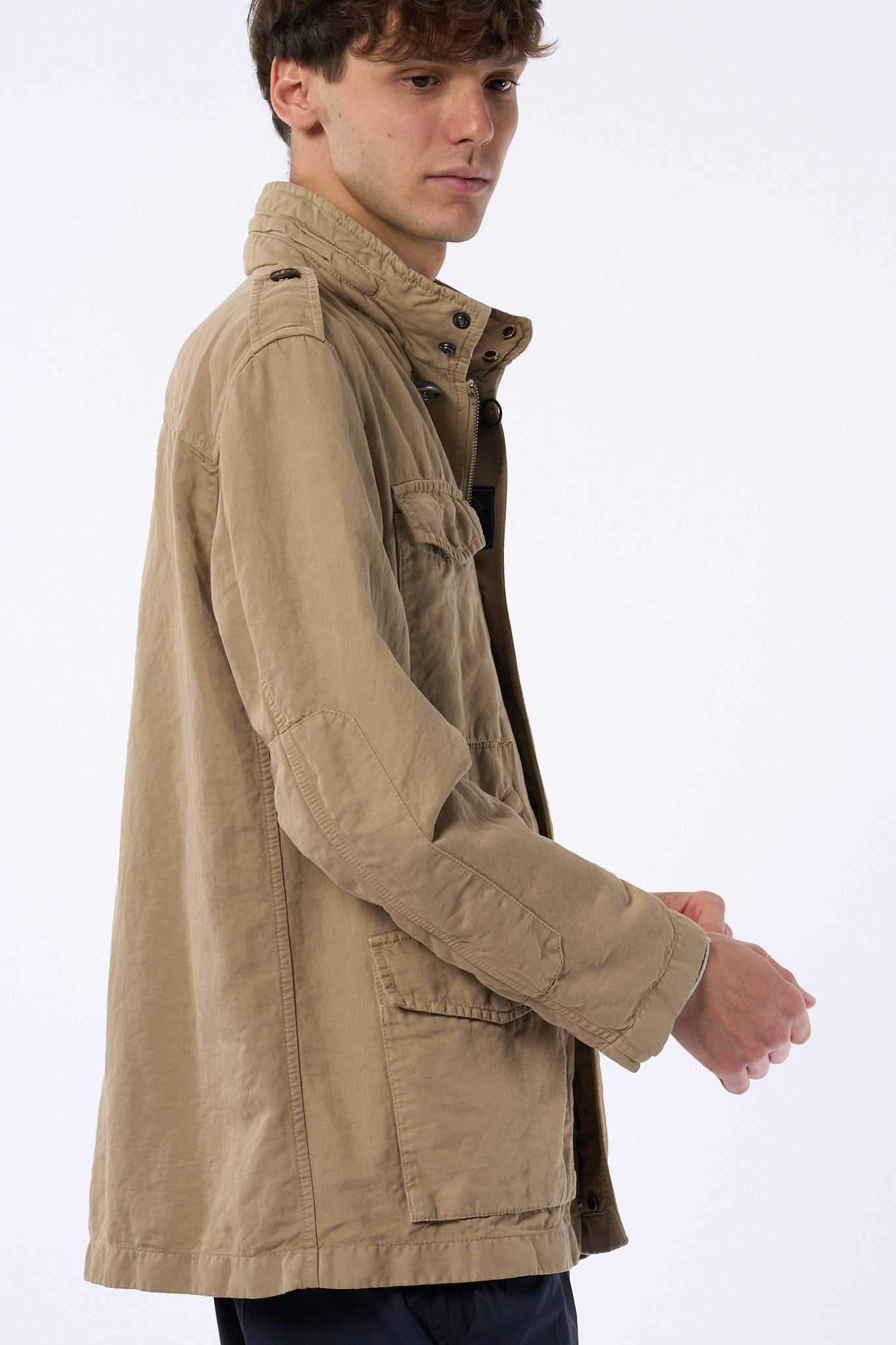Fay Field Jacket Naturale Uomo-6