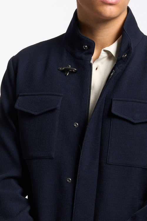 Fay Field Jacket Stretch Blu Uomo-2