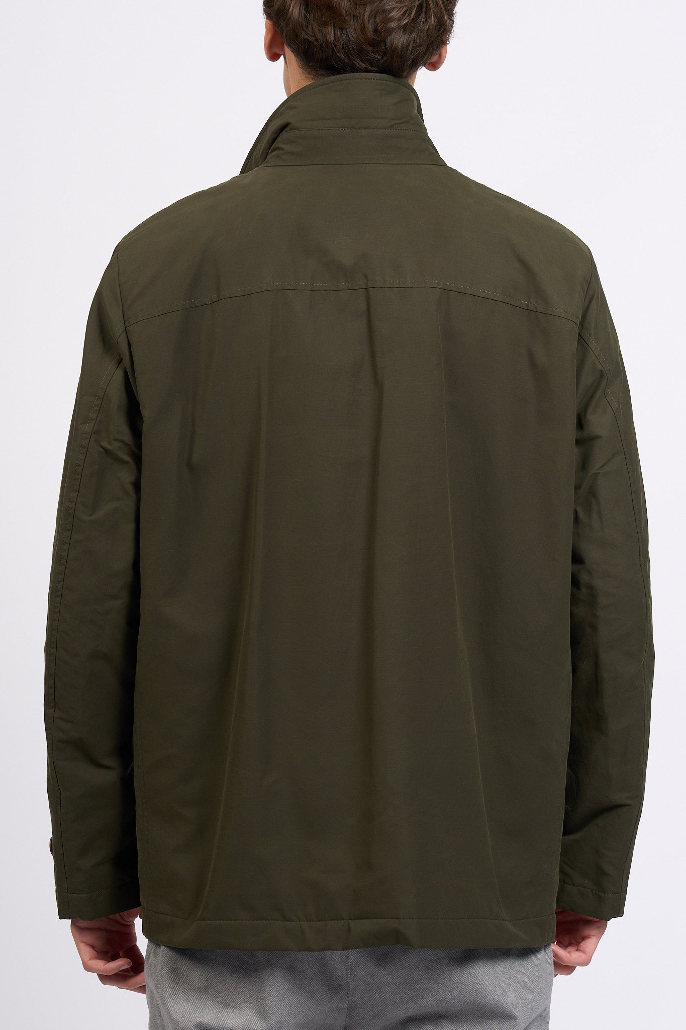 Fay Giaccone Morning Raincoat Verde Uomo-5