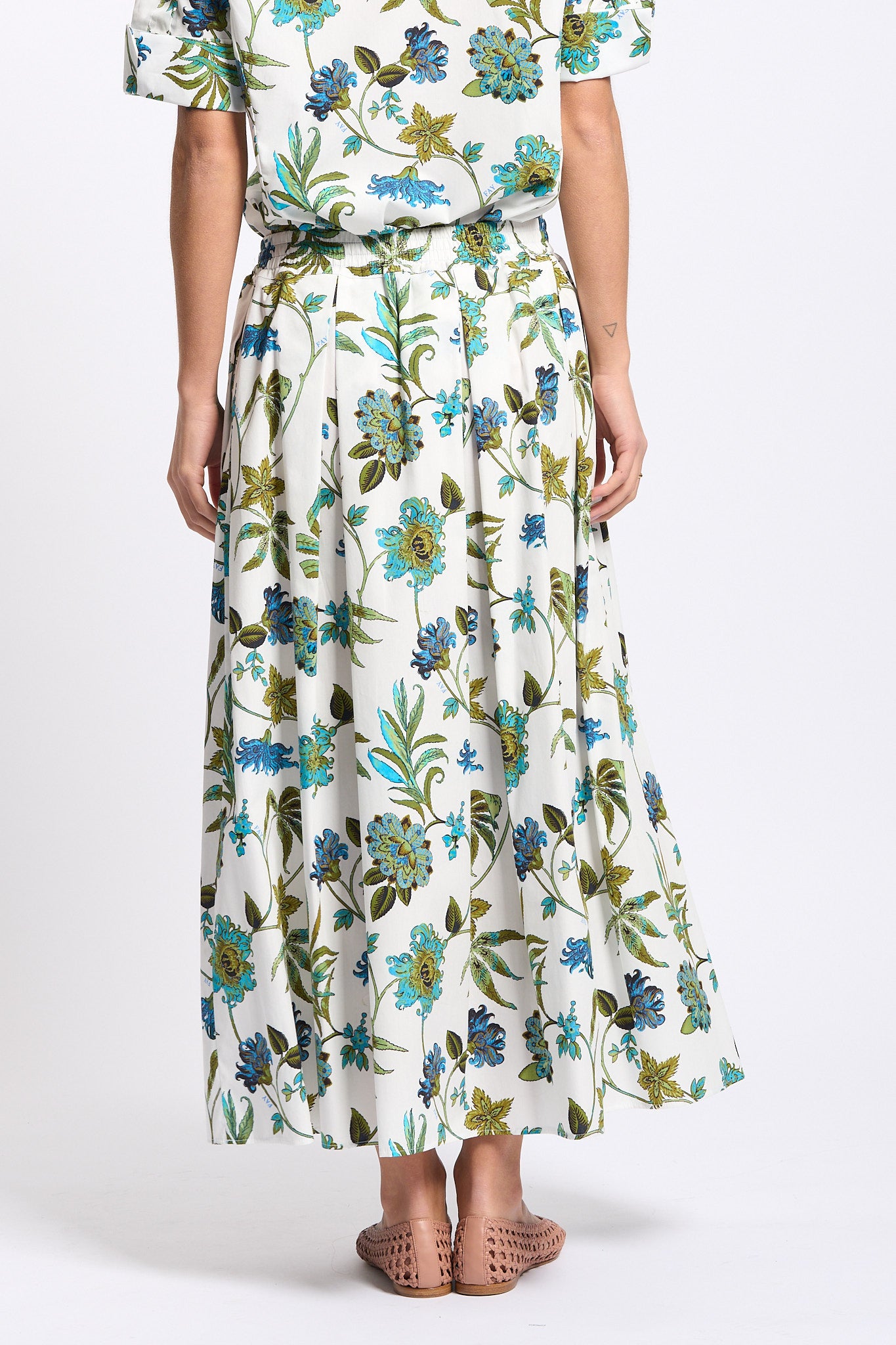 Fay Gonna Lunga Fantasia Bianco/verde Donna-6