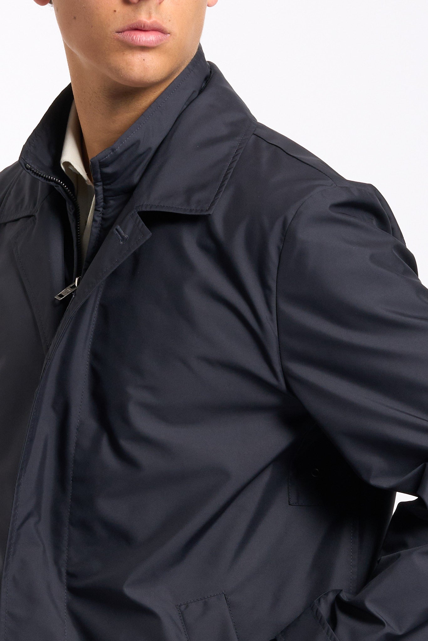 Fay Impermeabile Morning Coat Tecnico Blu Uomo-4