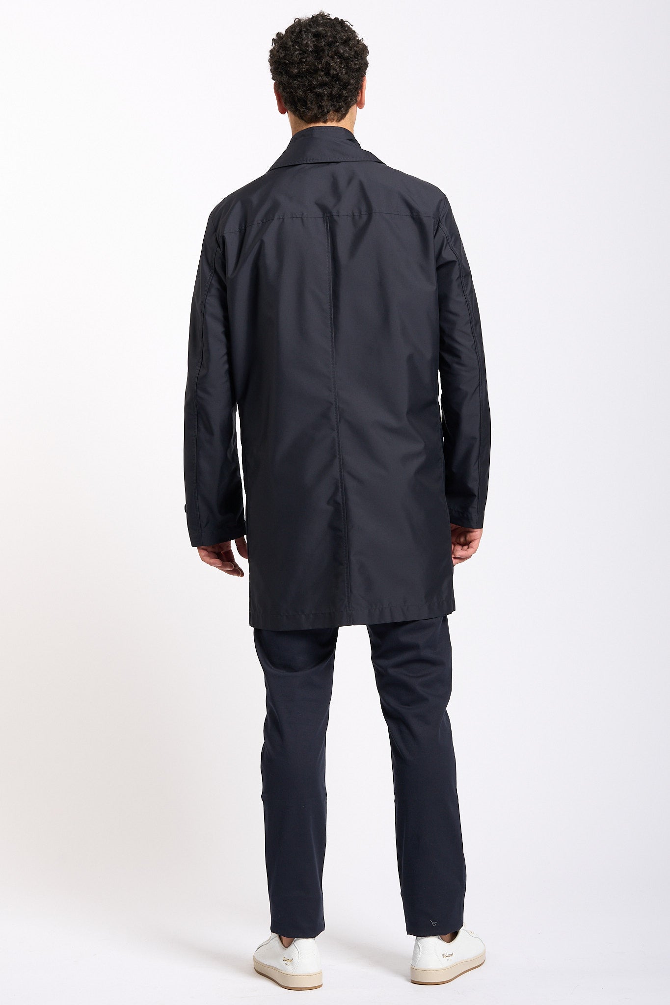 Fay Impermeabile Morning Coat Tecnico Blu Uomo-6