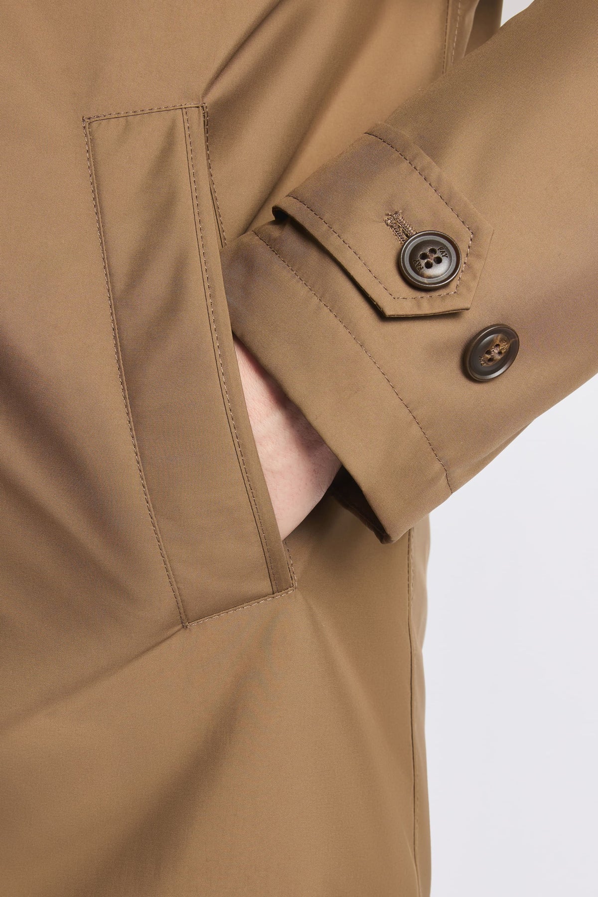 Fay Morning Db Front uomo, giaccone sabbia con bottoni-6