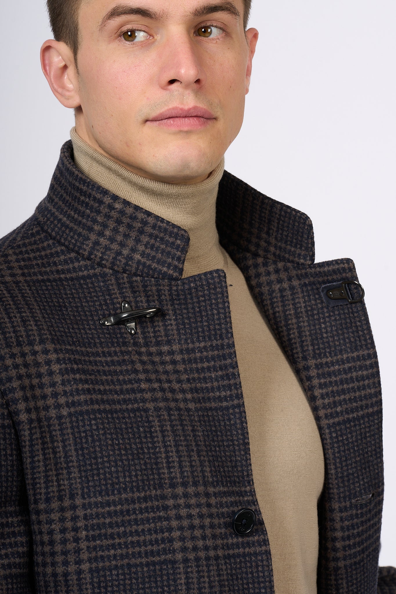 Fay Cappotto New Duty Coat Blu/moro Uomo-7