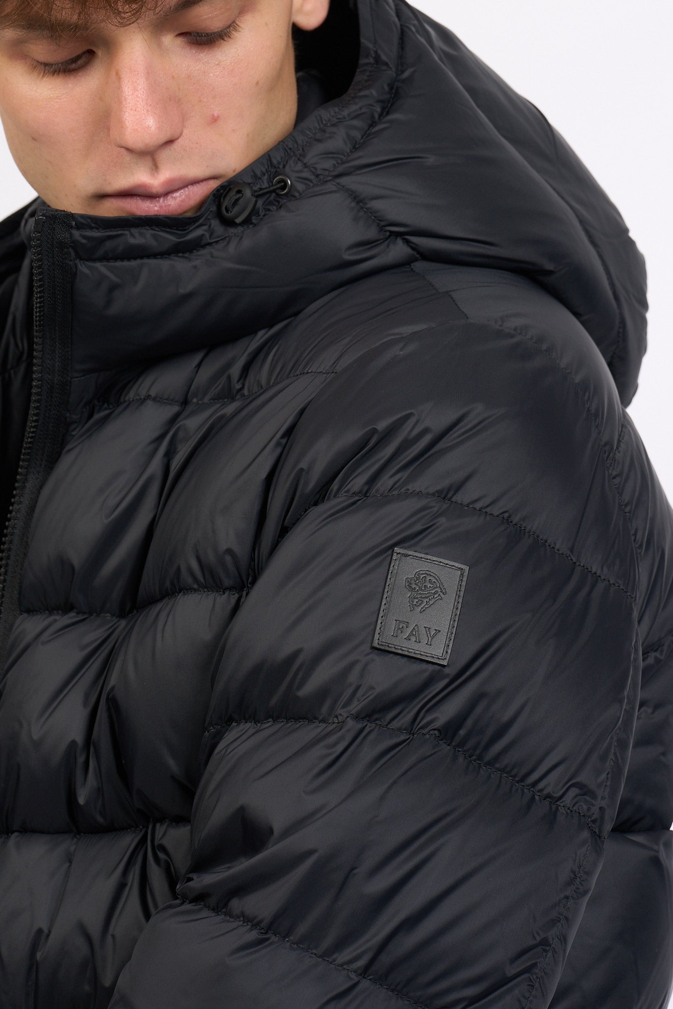 Fay Piumino Double Front Nero Uomo-8