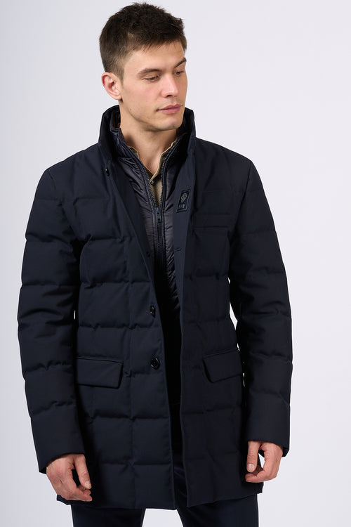 Fay Piumino Down Coat Blu Uomo