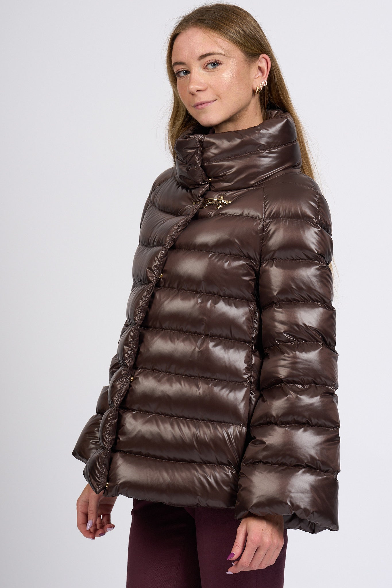 Fay Piumino a Cappa Cioccolato Donna-4