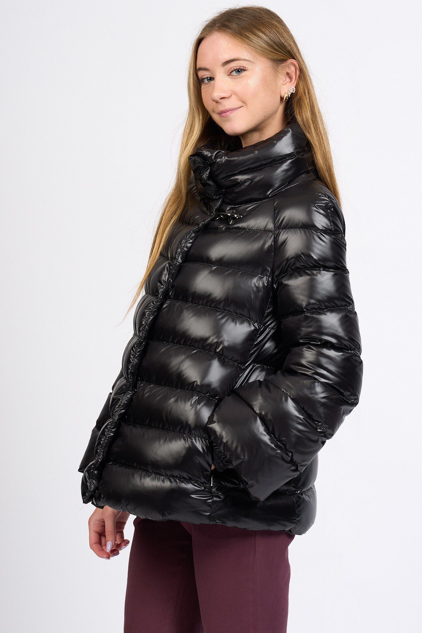 Fay Piumino a Cappa Nero Donna-5