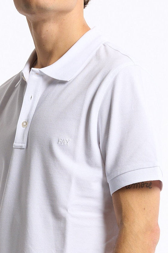 Fay Polo Manica Corta Bianco Uomo-2