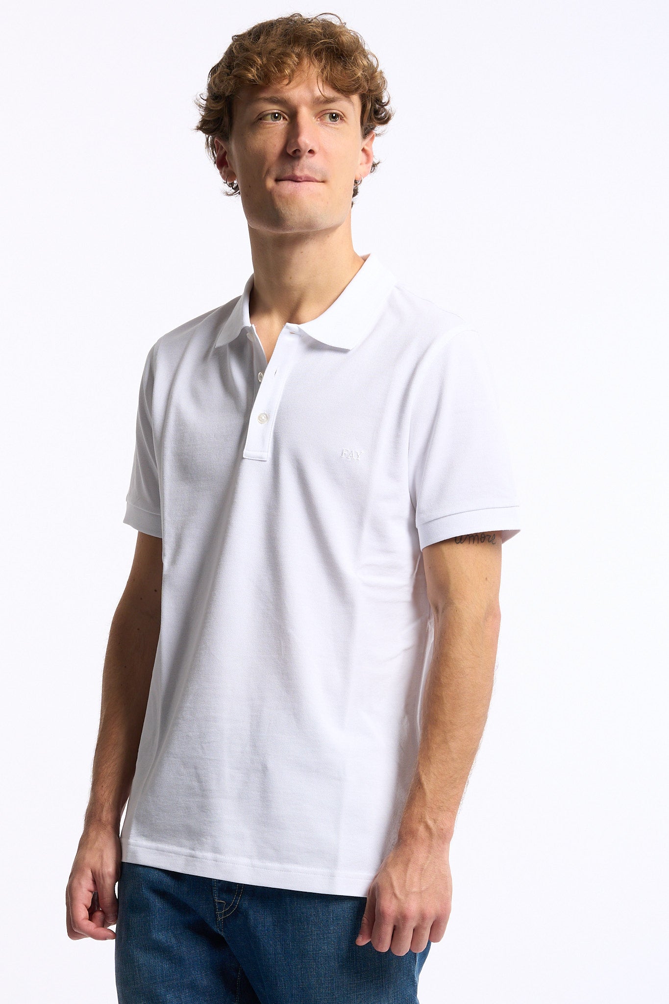 Fay Polo Manica Corta Bianco Uomo-5