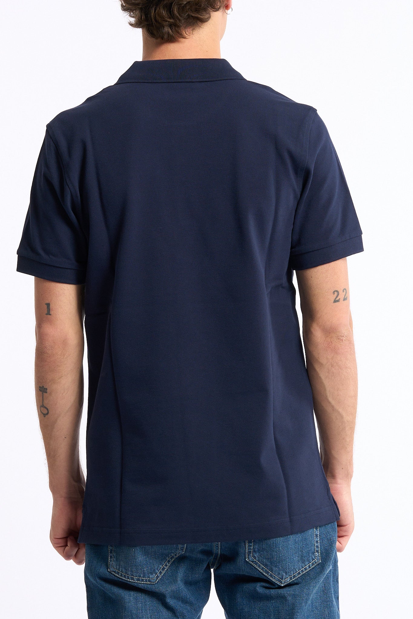 Fay Polo Manica Corta Blu Uomo-5