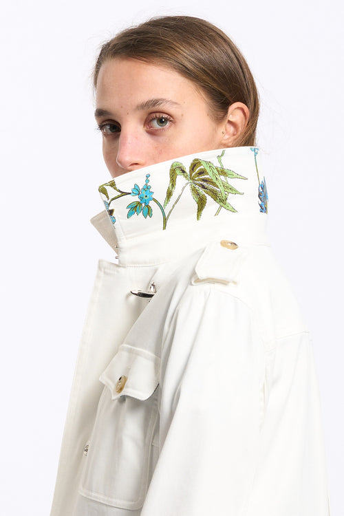 Fay Shirt Jacket Bianco/Verde Donna-2