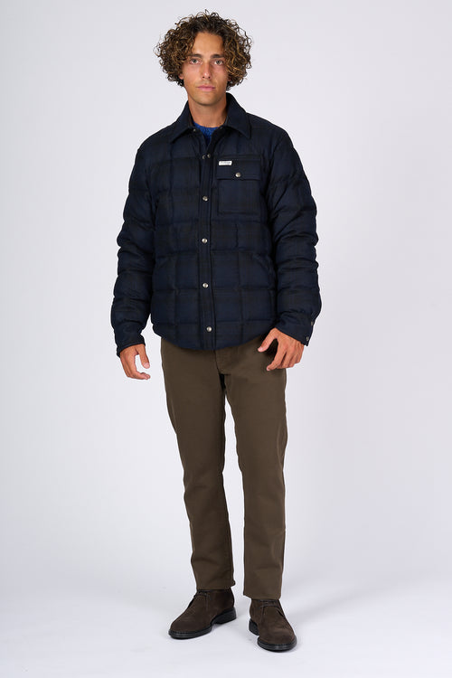 Fay Shirt Jacket Blu Uomo-2