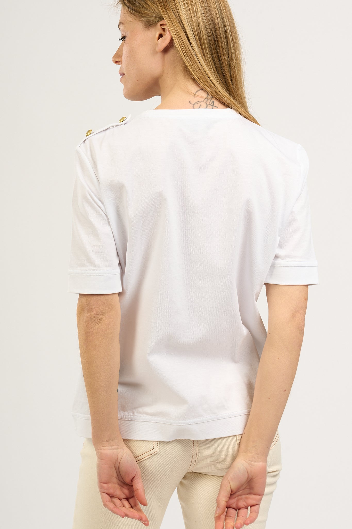 Fay T-shirt Manica Corta Bianco Donna-6