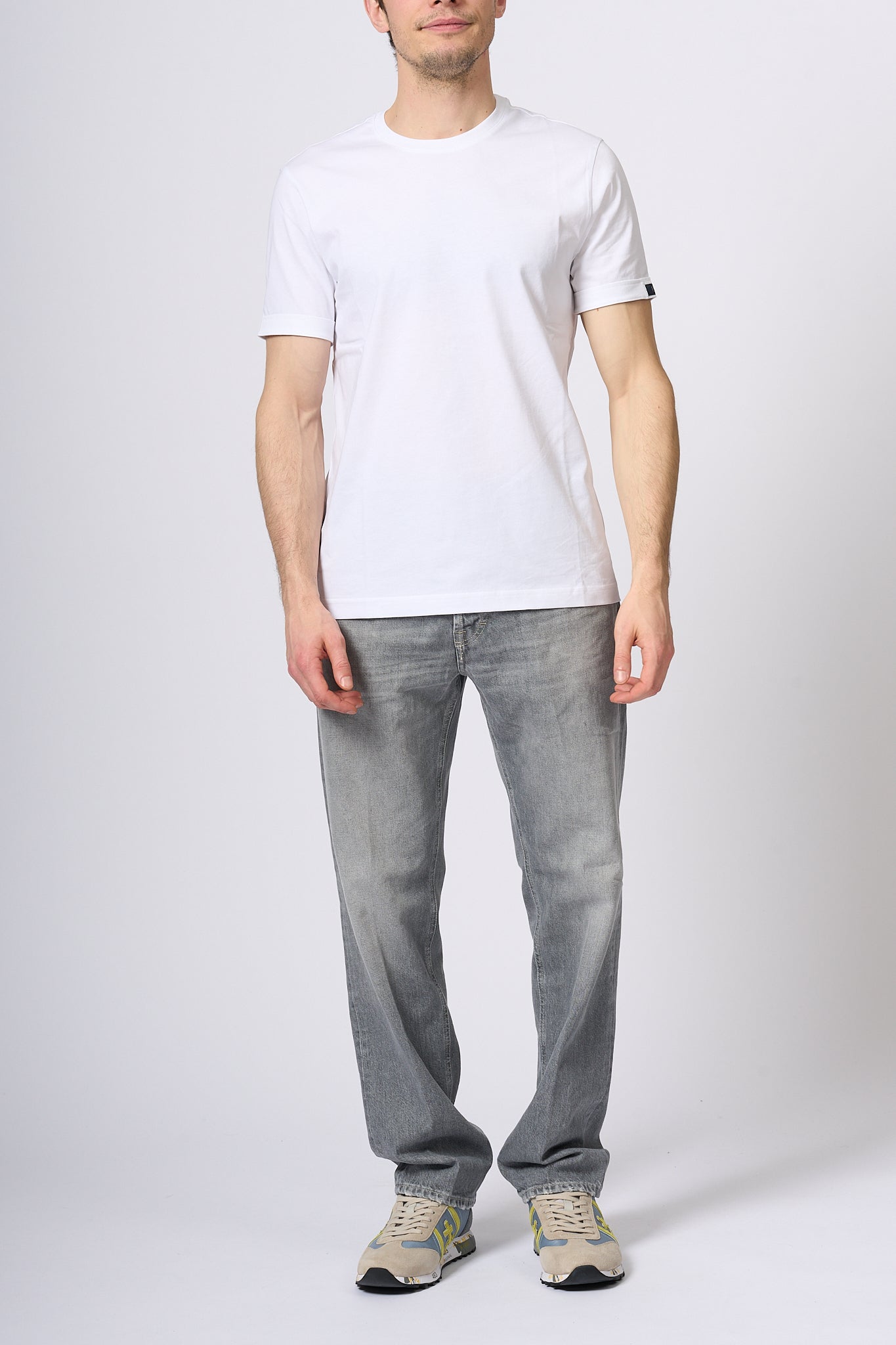 Fay T-shirt in Jersey Bianco Uomo-5