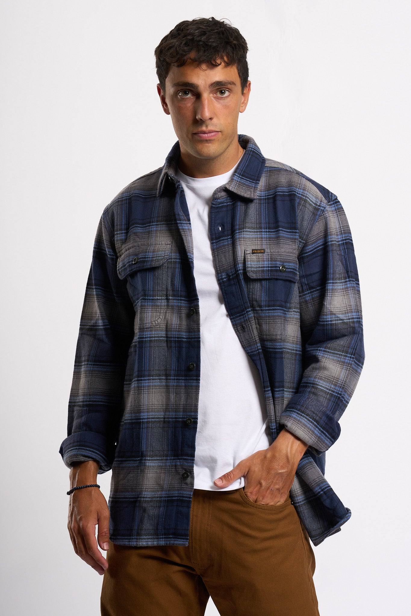 Filson Camicia Flanella Azzurro/blu Uomo-3