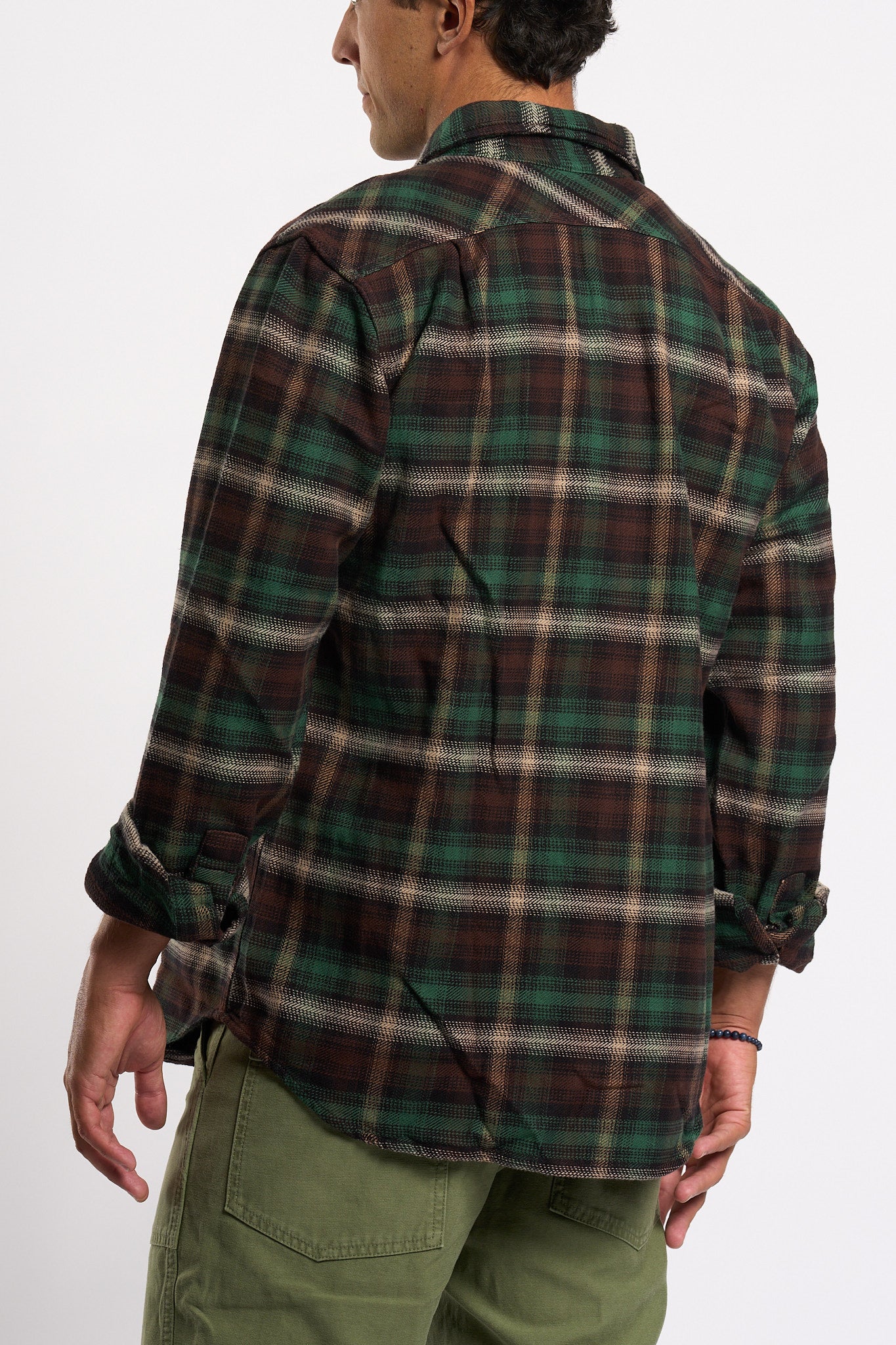 Filson Camicia Flanella Verde/marrone Uomo-4