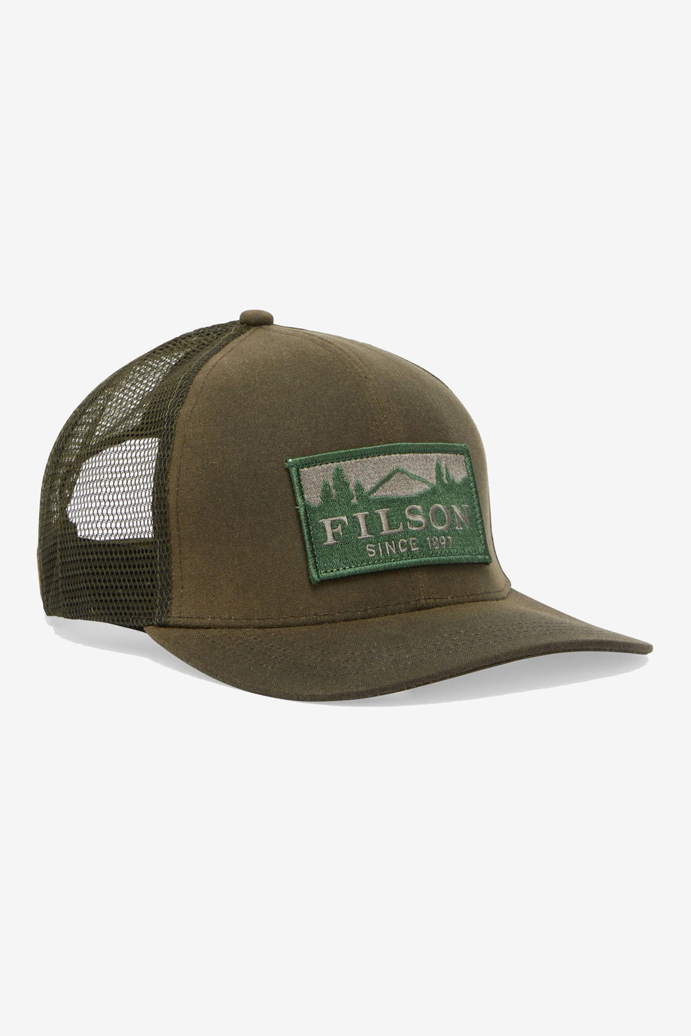 Filson Cappellino Logger Mesh Uomo con visiera verde-1