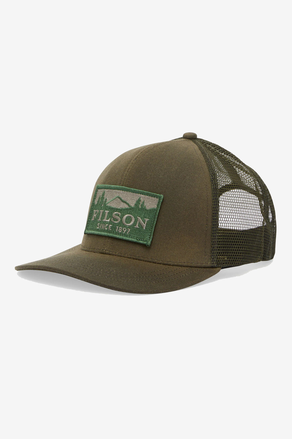 Filson Cappellino Logger Mesh Uomo con visiera verde-4