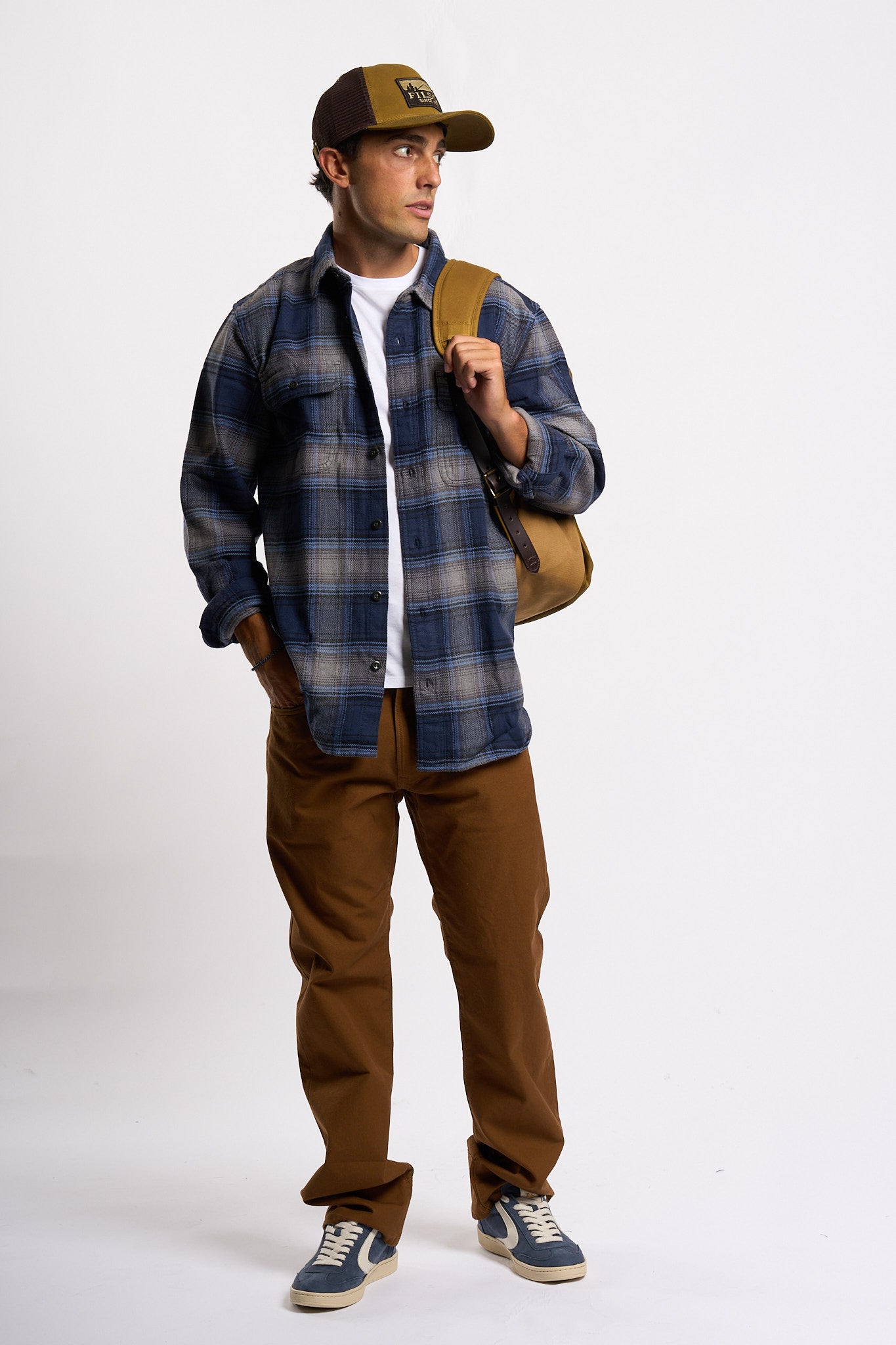 Filson Cappello Logger Mesh Bruciato Uomo-3