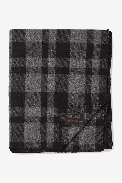 Filson Coperta Mackinaw Lana Vergine grigio/nero uomo