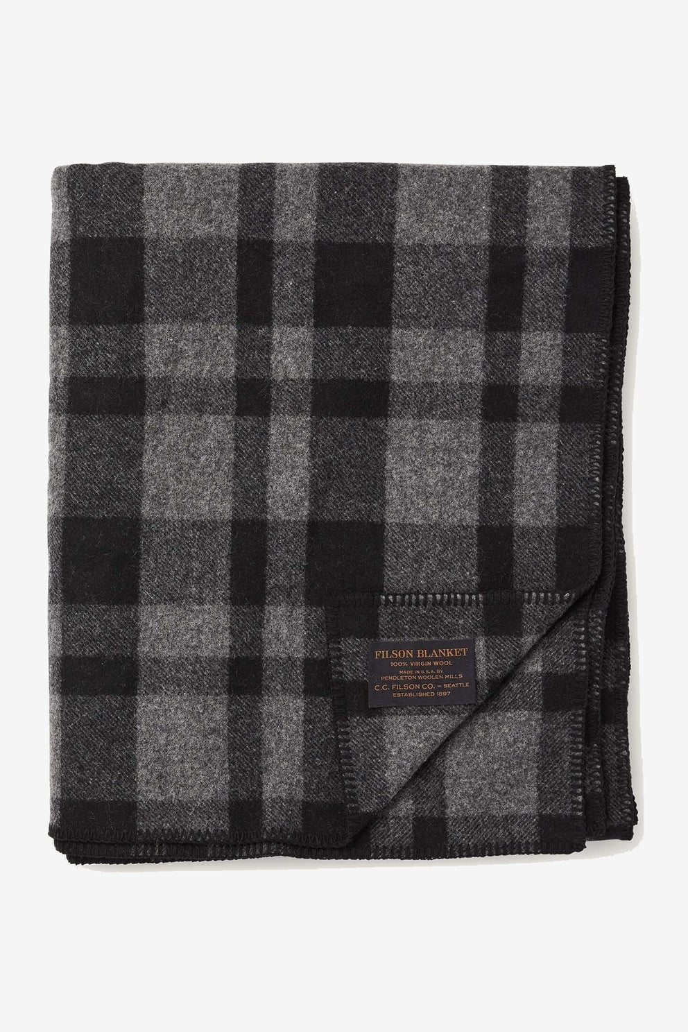 Filson Coperta Mackinaw Lana Vergine grigio/nero uomo-1