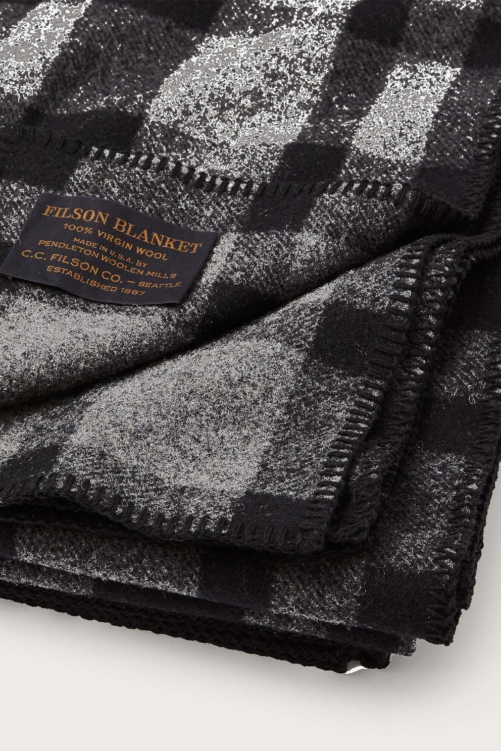 Filson Coperta Mackinaw Lana Vergine grigio/nero uomo-2
