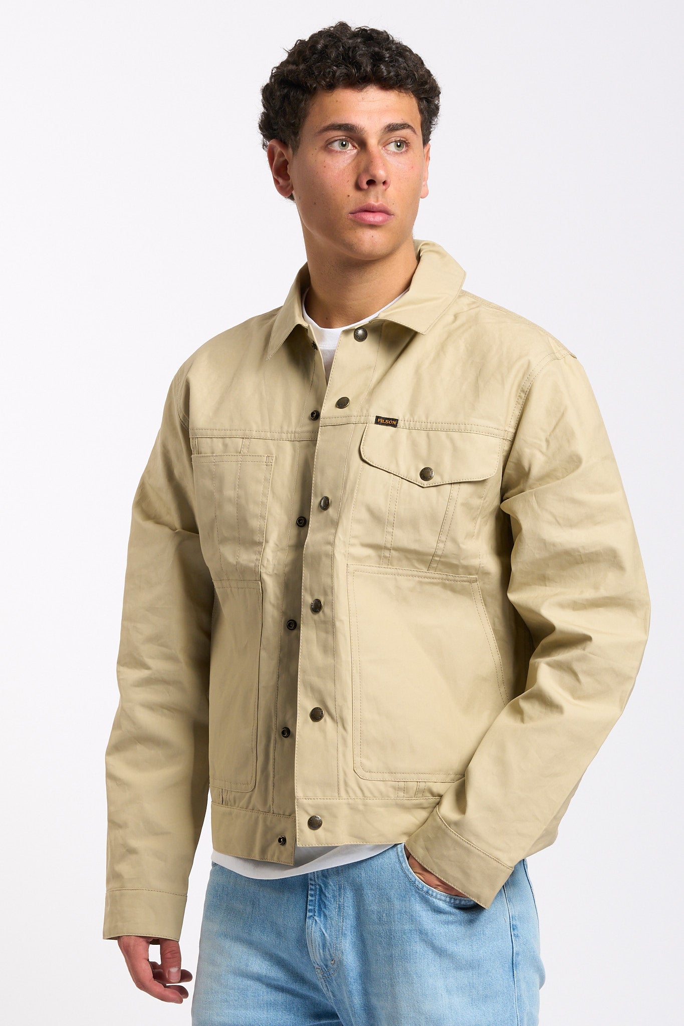 Filson Giacca Cerata RANGER CRUISE Sabbia Uomo-4