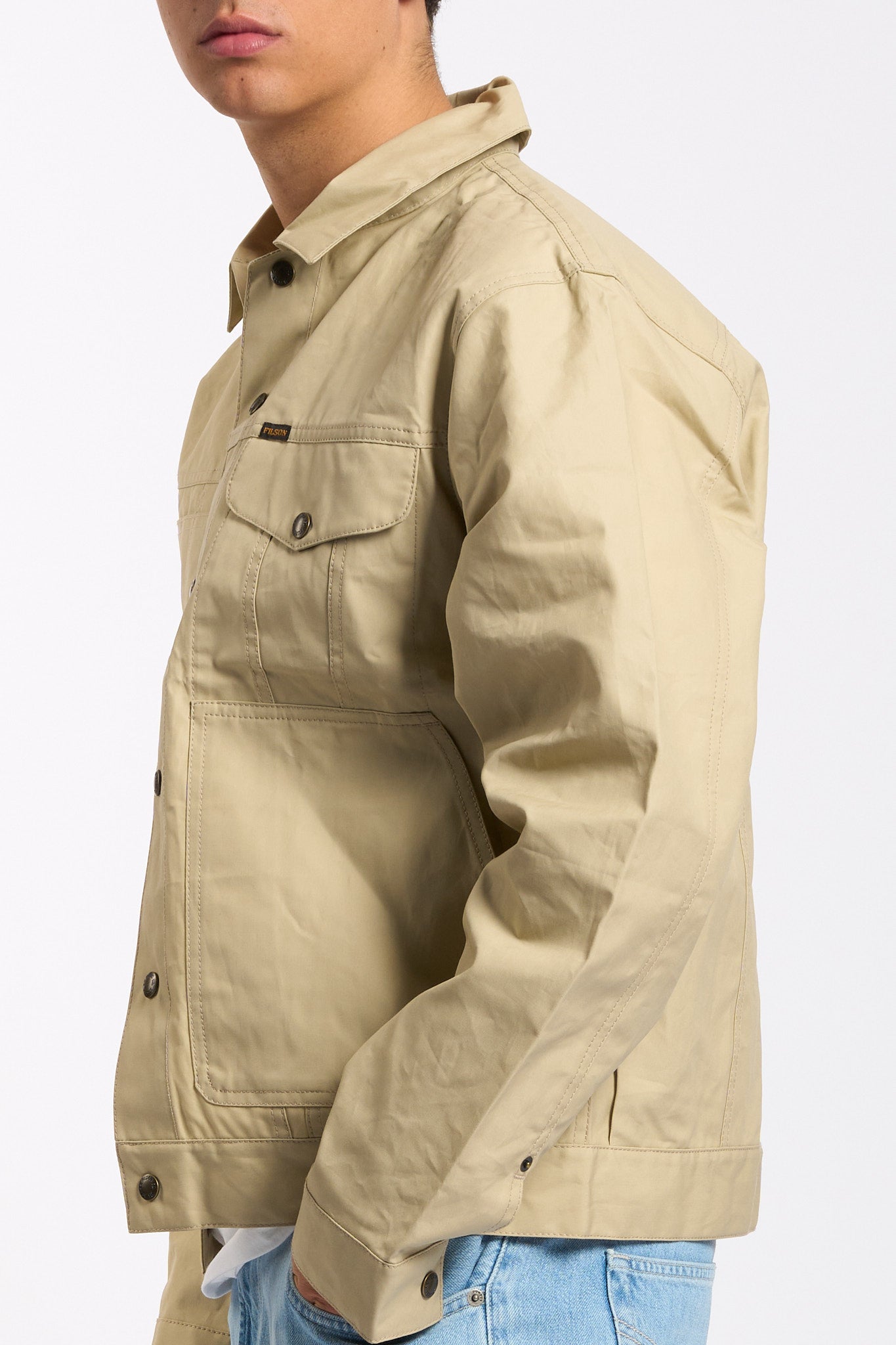 Filson Giacca Cerata RANGER CRUISE Sabbia Uomo-6